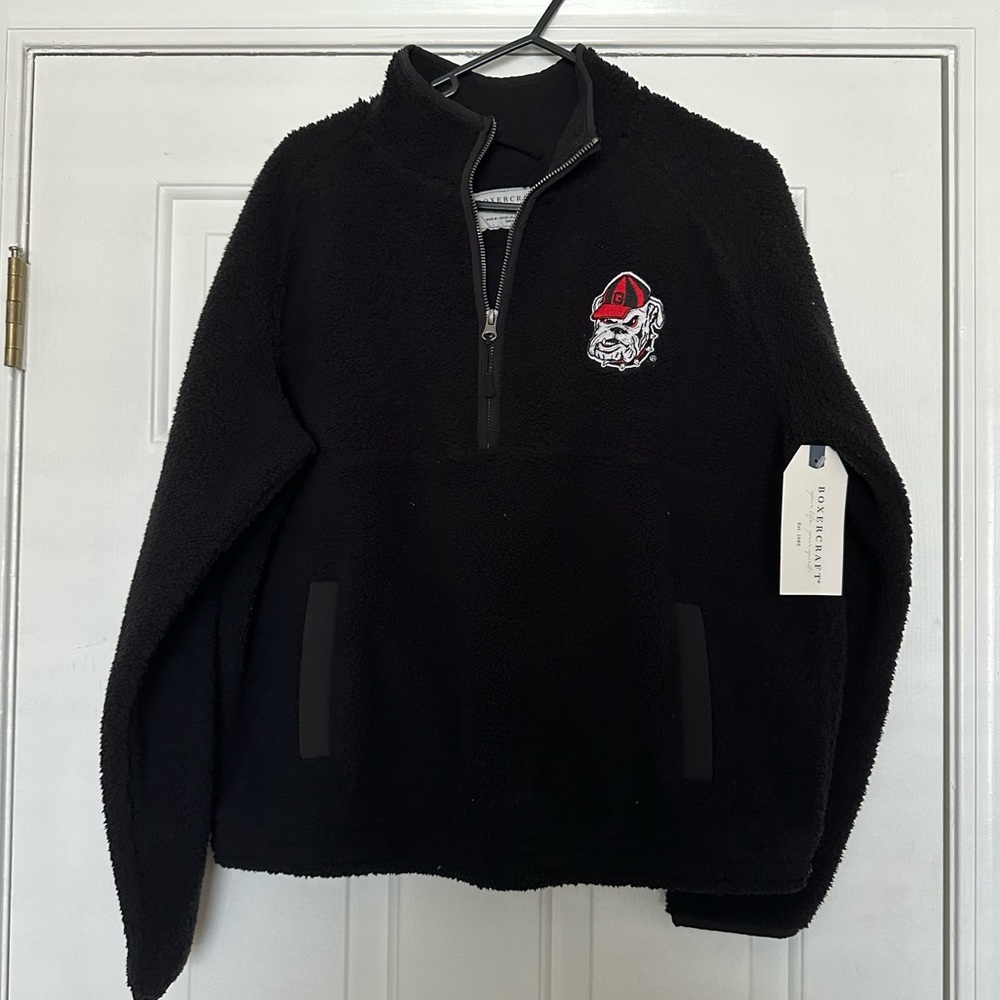 Georgia bulldogs quarter zip fleece
